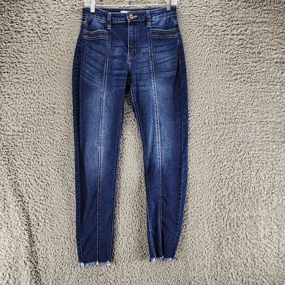 KanCan Jeans Womens 28 Blue Stretch Mid Rise Skinny *GUC* - Picture 1 of 14
